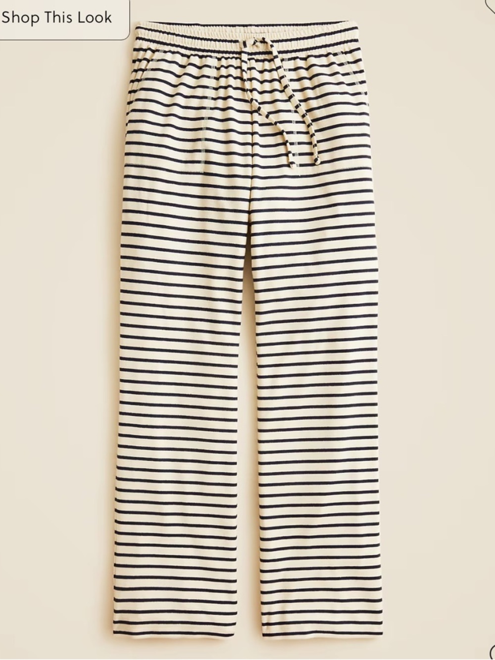 NWT J. Crew soft ribbed wide leg pants